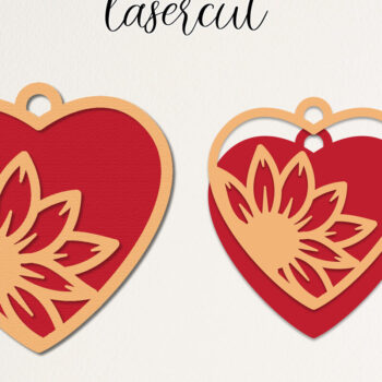 Intra απο ξύλο plywood 3mm-4mm πάχος – Κοπή με λέιζερ καρδιάς Αγίου Βαλεντίνου Δίασταση  20x20 cm INTRAFABR-113463899 - Image 1