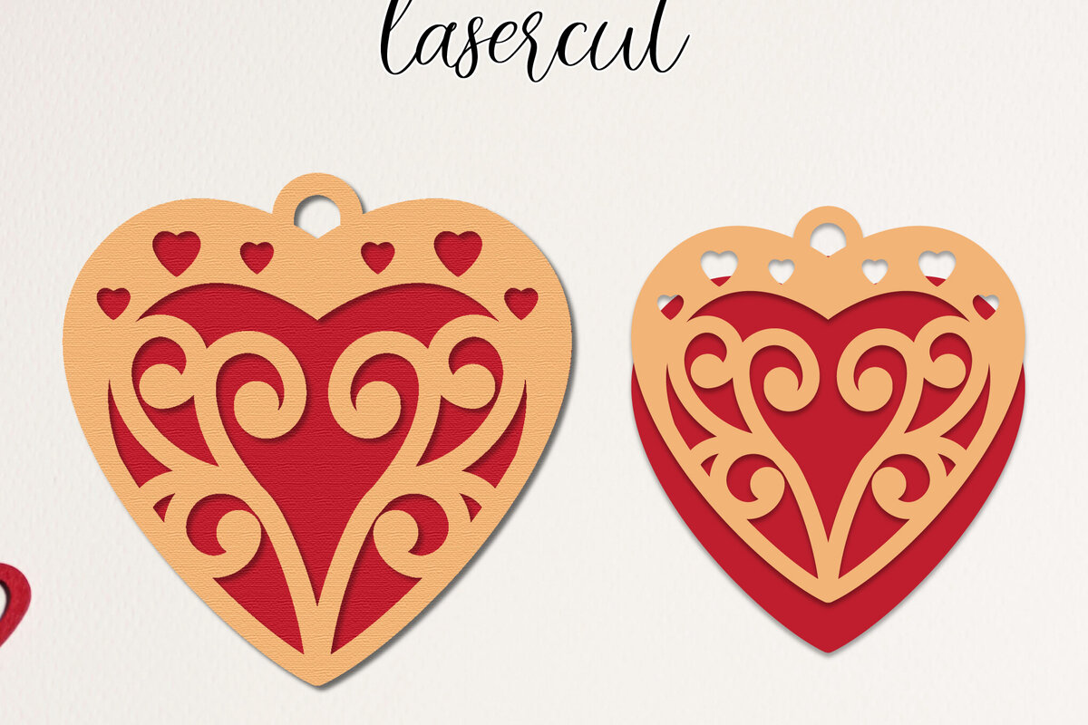 Intra απο ξύλο plywood 3mm-4mm πάχος – Κοπή με λέιζερ καρδιάς Αγίου Βαλεντίνου Δίασταση  20x20 cm INTRAFABR-113463957