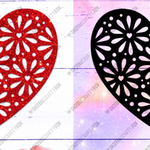Intra απο ξύλο plywood 3mm-4mm πάχος – Κοπή λέιζερ Καρδιά του Αγίου Βαλεντίνου, Καρδιά λουλουδιών Δίασταση  20x20 cm INTRAFABR-115853556