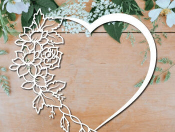 Intra απο ξύλο plywood 3mm-4mm πάχος – Valentine's Heart Rose Wall Art 1392 Δίασταση  40x30 cm INTRAFABR-115449910 - Image 4