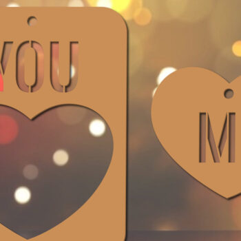 Intra απο ξύλο plywood 3mm-4mm πάχος – Μπρελόκ Αγίου Βαλεντίνου με Δίασταση  5x5 cm INTRAFABR-21352012 - Image 1