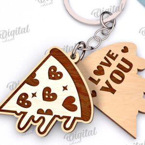 Intra απο ξύλο plywood 3mm-4mm πάχος – Μπρελόκ Αγίου Βαλεντίνου Πακέτο κοπής με λέιζερ Δίασταση  5x5 cm INTRAFABR-110315464