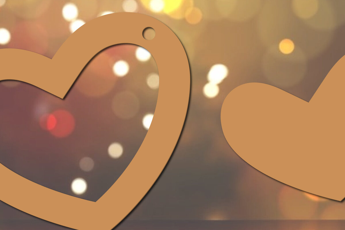 Intra απο ξύλο plywood 3mm-4mm πάχος – Μπρελόκ Valentine's Cut Laser-Cut Δίασταση  5x5 cm INTRAFABR-21335026