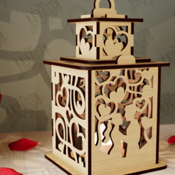 Intra απο ξύλο plywood 3mm-4mm πάχος – Πακέτο με φανάρια του Αγίου Βαλεντίνου | Λάμπα σκιών Δίασταση  20x20 cm INTRAFABR-110187758 - Image 8