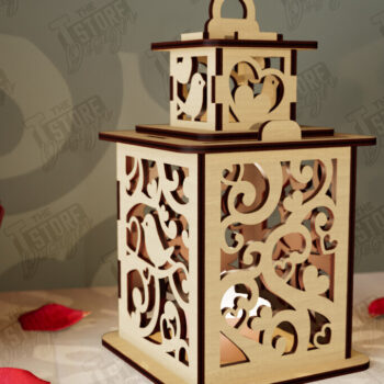 Intra απο ξύλο plywood 3mm-4mm πάχος – Πακέτο με φανάρια του Αγίου Βαλεντίνου | Λάμπα σκιών Δίασταση  20x20 cm INTRAFABR-110187758 - Image 9