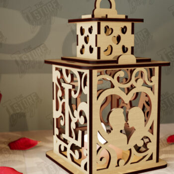 Intra απο ξύλο plywood 3mm-4mm πάχος – Πακέτο με φανάρια του Αγίου Βαλεντίνου | Λάμπα σκιών Δίασταση  20x20 cm INTRAFABR-110187758 - Image 10