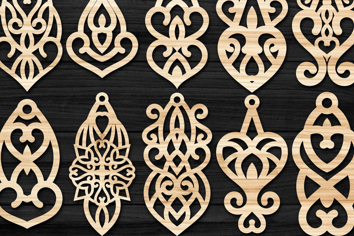 Intra απο ξύλο plywood 3mm-4mm πάχος – Σκουλαρίκια Valentine’s-01 Δίασταση  5x5 cm INTRAFABR-58239447