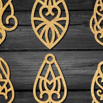 Intra απο ξύλο plywood 3mm-4mm πάχος – Σκουλαρίκια Valentine’s-07 Δίασταση  5x5 cm INTRAFABR-58783634 - Image 2