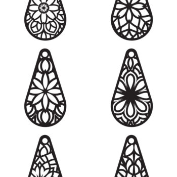 Intra απο ξύλο plywood 3mm-4mm πάχος – Σκουλαρίκια Valentine's Cut Cut-10 Δίασταση  5x5 cm INTRAFABR-59305968 - Image 2