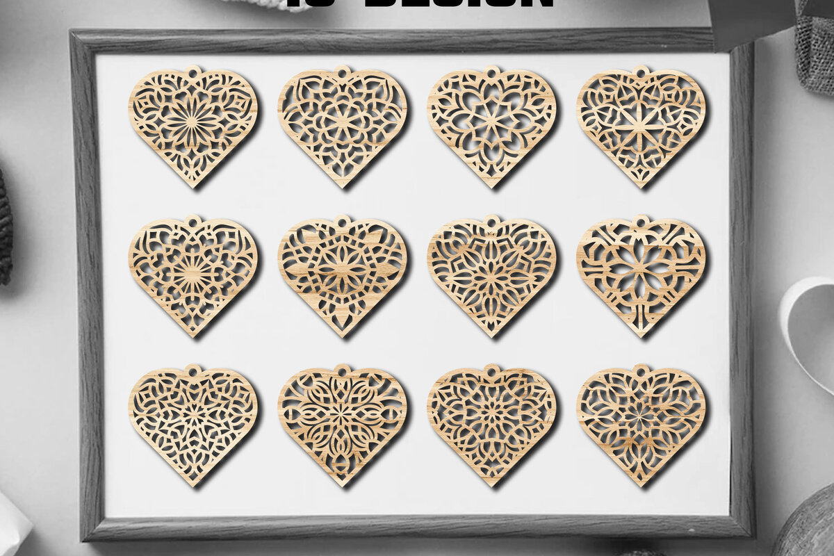 Intra απο ξύλο plywood 3mm-4mm πάχος – Σκουλαρίκια Valentine’s Cut Cut-14 Δίασταση  5x5 cm INTRAFABR-59465322