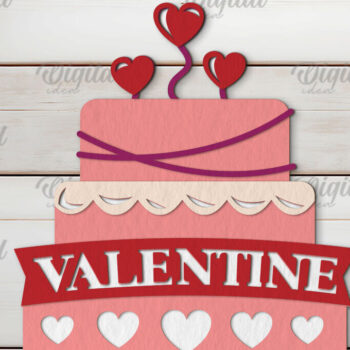 Intra απο ξύλο plywood 3mm-4mm πάχος – Κόψιμο χαρτιού με στρώσεις καρτών του Αγίου Βαλεντίνου Δίασταση  20x20 cm INTRAFABR-114197796 - Image 1