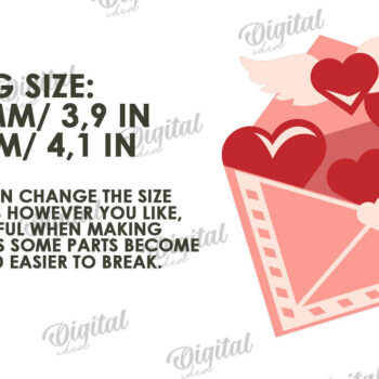 Intra απο ξύλο plywood 3mm-4mm πάχος – Κόψιμο χαρτιού με στρώσεις καρτών του Αγίου Βαλεντίνου Δίασταση  20x20 cm INTRAFABR-114197967 - Image 2