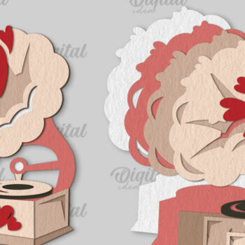 Intra απο ξύλο plywood 3mm-4mm πάχος – Κόψιμο χαρτιού με στρώσεις καρτών του Αγίου Βαλεντίνου Δίασταση  20x20 cm INTRAFABR-114198047 - Image 3