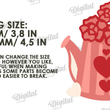 Intra απο ξύλο plywood 3mm-4mm πάχος – Κόψιμο χαρτιού με στρώσεις καρτών του Αγίου Βαλεντίνου Δίασταση  20x20 cm INTRAFABR-114198092 - Image 2