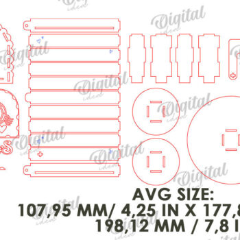 Intra απο ξύλο plywood 3mm-4mm πάχος – Κοπή λέιζερ γραμματοκιβωτίου του Αγίου Βαλεντίνου. Αγαπήστε το Δίασταση  20x20 cm INTRAFABR-112690270 - Image 3