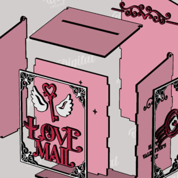 Intra απο ξύλο plywood 3mm-4mm πάχος – Πακέτο αποκοπής λέιζερ γραμματοκιβωτίων του Αγίου Βαλεντίνου Δίασταση  20x20 cm INTRAFABR-112859747 - Image 7