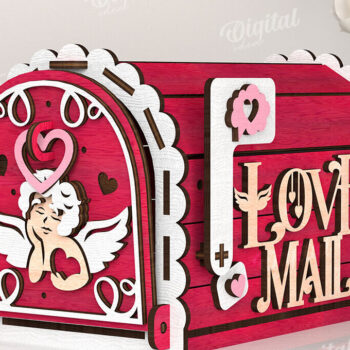 Intra απο ξύλο plywood 3mm-4mm πάχος – Πακέτο αποκοπής λέιζερ γραμματοκιβωτίων του Αγίου Βαλεντίνου Δίασταση  20x20 cm INTRAFABR-112859747 - Image 9