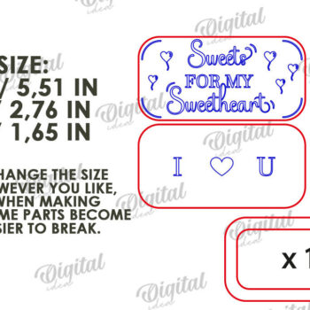 Intra απο ξύλο plywood 3mm-4mm πάχος – Valentine's Mini Chocolate Box Cut Laser Δίασταση  20x20 cm INTRAFABR-112021664 - Image 3