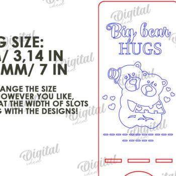 Intra απο ξύλο plywood 3mm-4mm πάχος – Βάσεις τηλεφώνου Valentine's Phone Stand LaserCut Bundle Δίασταση  20x20 cm INTRAFABR-111985200 - Image 2