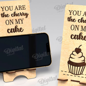 Intra απο ξύλο plywood 3mm-4mm πάχος – Βάσεις τηλεφώνου Valentine's Phone Stand LaserCut Bundle Δίασταση  20x20 cm INTRAFABR-111985200 - Image 7