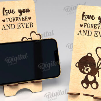 Intra απο ξύλο plywood 3mm-4mm πάχος – Βάσεις τηλεφώνου Valentine's Phone Stand LaserCut Bundle Δίασταση  20x20 cm INTRAFABR-111985200 - Image 8