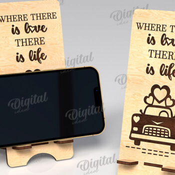 Intra απο ξύλο plywood 3mm-4mm πάχος – Βάσεις τηλεφώνου Valentine's Phone Stand LaserCut Bundle Δίασταση  20x20 cm INTRAFABR-111985200 - Image 9