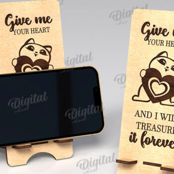 Intra απο ξύλο plywood 3mm-4mm πάχος – Βάσεις τηλεφώνου Valentine's Phone Stand LaserCut Bundle Δίασταση  20x20 cm INTRAFABR-111985200 - Image 10