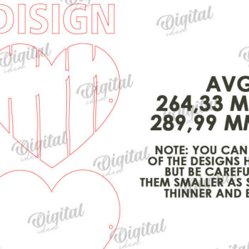 Intra απο ξύλο plywood 3mm-4mm πάχος – Valentines Photo Display Board LaserCut Δίασταση  20x20 cm INTRAFABR-113927120 - Image 3