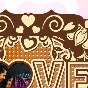 Intra απο ξύλο plywood 3mm-4mm πάχος – Πακέτο κοπής με λέιζερ για κορνίζα Αγίου Βαλεντίνου Δίασταση  20x20 cm INTRAFABR-58736435 - Image 3