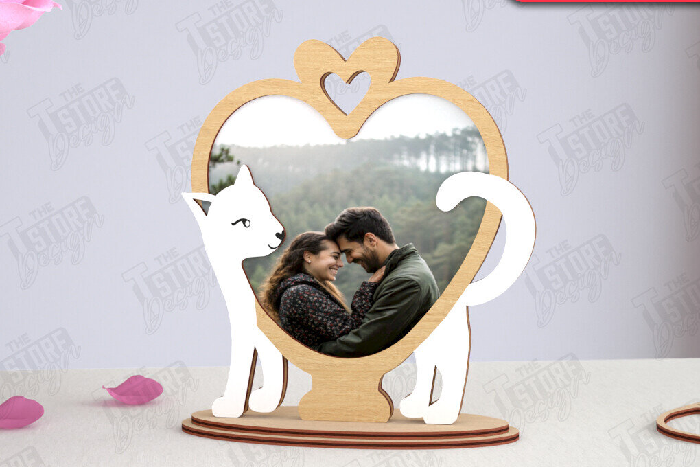 Intra απο ξύλο plywood 3mm-4mm πάχος – Κορνίζα του Αγίου Βαλεντίνου | Ρομαντικό δώρο Δίασταση  20x20 cm INTRAFABR-115367750