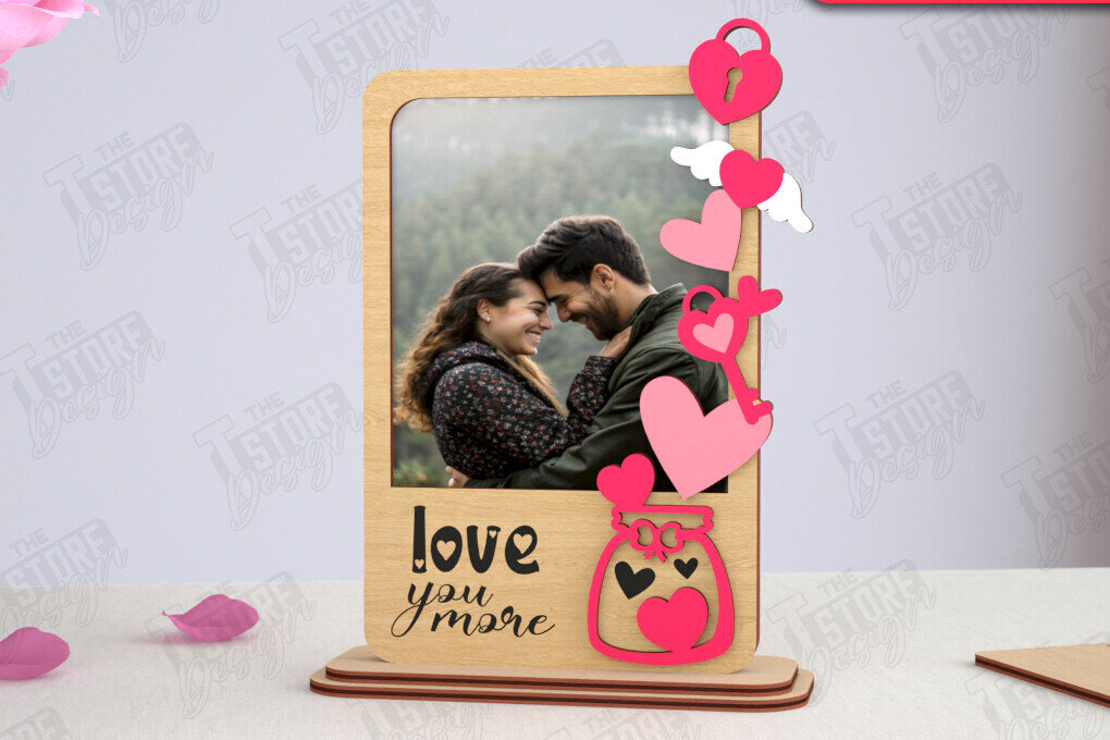 Intra απο ξύλο plywood 3mm-4mm πάχος – Κορνίζα του Αγίου Βαλεντίνου | Ρομαντικό δώρο Δίασταση  20x20 cm INTRAFABR-115367808