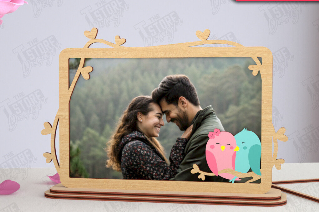 Intra απο ξύλο plywood 3mm-4mm πάχος – Κορνίζα του Αγίου Βαλεντίνου | Ρομαντικό δώρο Δίασταση  20x20 cm INTRAFABR-115367819