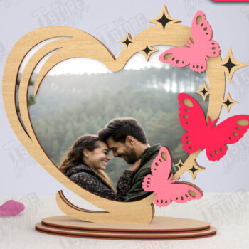 Intra απο ξύλο plywood 3mm-4mm πάχος – Κορνίζα του Αγίου Βαλεντίνου | Ρομαντικό δώρο Δίασταση  20x20 cm INTRAFABR-115367830 - Image 1