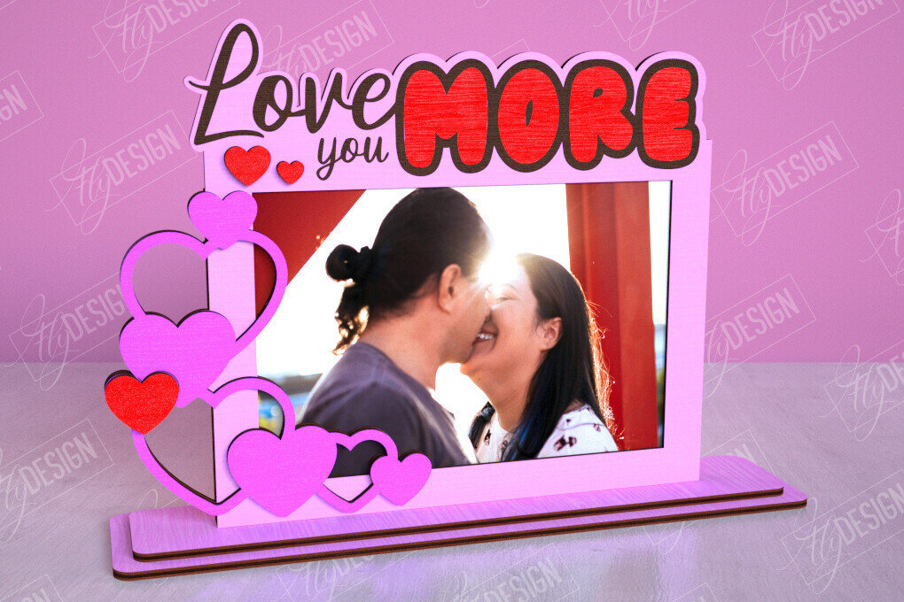 Intra απο ξύλο plywood 3mm-4mm πάχος – Κορνίζα του Αγίου Βαλεντίνου | Ρομαντικό δώρο Δίασταση  20x20 cm INTRAFABR-113578511