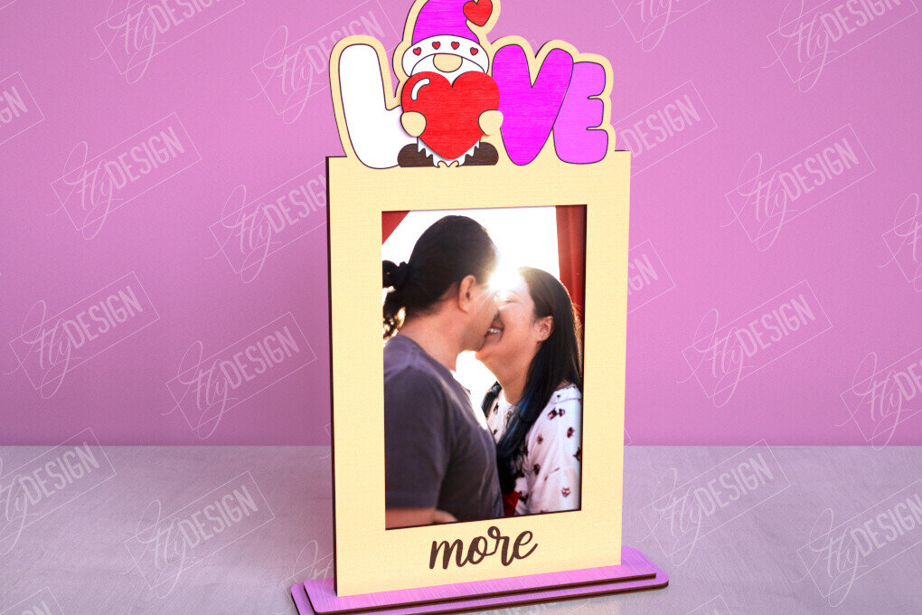 Intra απο ξύλο plywood 3mm-4mm πάχος – Κορνίζα του Αγίου Βαλεντίνου | Ρομαντικό δώρο Δίασταση  20x20 cm INTRAFABR-113578529