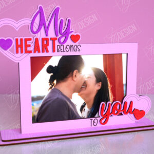 Intra απο ξύλο plywood 3mm-4mm πάχος – Κορνίζα του Αγίου Βαλεντίνου | Ρομαντικό δώρο Δίασταση  20x20 cm INTRAFABR-113578557