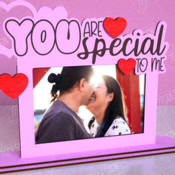 Intra απο ξύλο plywood 3mm-4mm πάχος – Κορνίζα του Αγίου Βαλεντίνου | Ρομαντικό δώρο Δίασταση  20x20 cm INTRAFABR-113578621 - Image 1