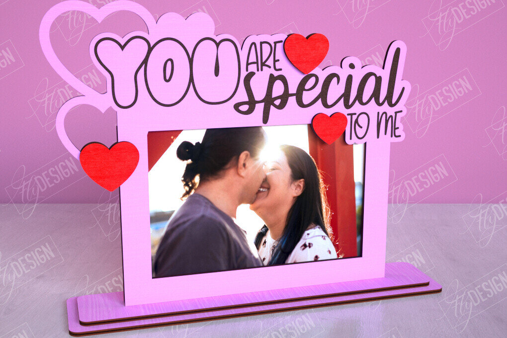 Intra απο ξύλο plywood 3mm-4mm πάχος – Κορνίζα του Αγίου Βαλεντίνου | Ρομαντικό δώρο Δίασταση  20x20 cm INTRAFABR-113578621