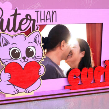 Intra απο ξύλο plywood 3mm-4mm πάχος – Κορνίζα του Αγίου Βαλεντίνου | Ρομαντικό δώρο Δίασταση  20x20 cm INTRAFABR-113578653 - Image 1