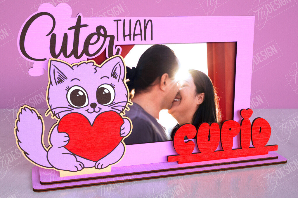 Intra απο ξύλο plywood 3mm-4mm πάχος – Κορνίζα του Αγίου Βαλεντίνου | Ρομαντικό δώρο Δίασταση  20x20 cm INTRAFABR-113578653