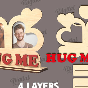 Intra απο ξύλο plywood 3mm-4mm πάχος – Πακέτο LaserCut Κορνίζες Αγίου Βαλεντίνου Δίασταση  20x20 cm INTRAFABR-113993087 - Image 6