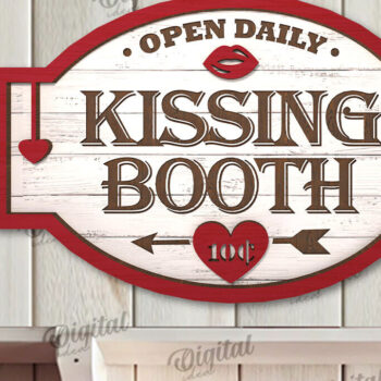 Intra απο ξύλο plywood 3mm-4mm πάχος – Πακέτο κοπής με λέιζερ ρετρό σημαδιών του Αγίου Βαλεντίνου Δίασταση  20x20 cm INTRAFABR-110594548 - Image 9