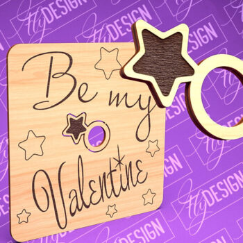 Intra απο ξύλο plywood 3mm-4mm πάχος – Δαχτυλίδι του Αγίου Βαλεντίνου | CNC Δίασταση  20x20 cm INTRAFABR-89201317 - Image 4