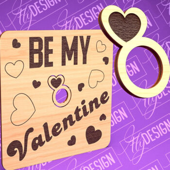 Intra απο ξύλο plywood 3mm-4mm πάχος – Δαχτυλίδι του Αγίου Βαλεντίνου | CNC Δίασταση  20x20 cm INTRAFABR-89201317 - Image 9