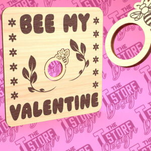 Intra απο ξύλο plywood 3mm-4mm πάχος – Δαχτυλίδι του Αγίου Βαλεντίνου | CNC Δίασταση  20x20 cm INTRAFABR-89399557