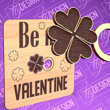 Intra απο ξύλο plywood 3mm-4mm πάχος – Δαχτυλίδι του Αγίου Βαλεντίνου | CNC Δίασταση  20x20 cm INTRAFABR-89201207 - Image 1