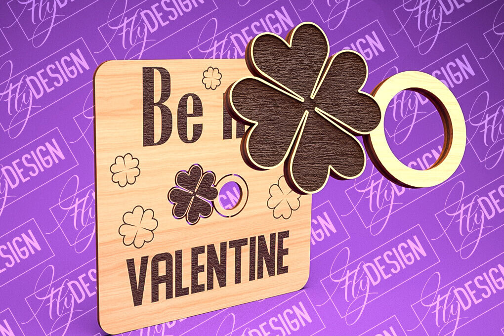 Intra απο ξύλο plywood 3mm-4mm πάχος – Δαχτυλίδι του Αγίου Βαλεντίνου | CNC Δίασταση  20x20 cm INTRAFABR-89201207