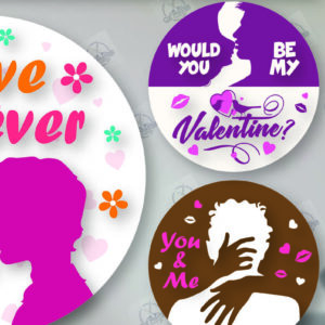 Intra απο ξύλο plywood 3mm-4mm πάχος – Πακέτο κοπής λέιζερ στρογγυλών πινακίδων του Αγίου Βαλεντίνου Δίασταση 20x20 cm INTRAFABR-113720021