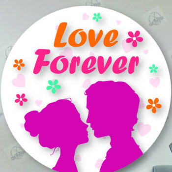 Intra απο ξύλο plywood 3mm-4mm πάχος – Στρογγυλές πινακίδες Αγίου Βαλεντίνου κοπής με λέιζερ Δίασταση  20x20 cm INTRAFABR-113719906 - Image 2