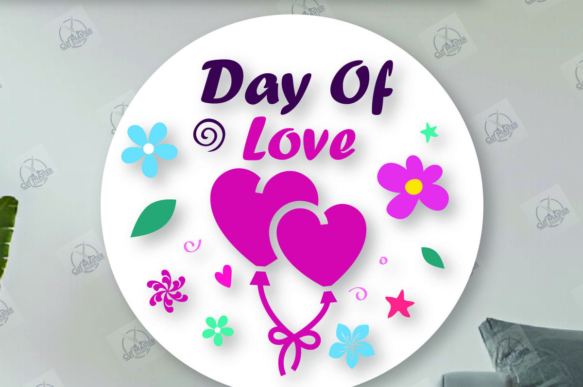 Intra απο ξύλο plywood 3mm-4mm πάχος – Στρογγυλές πινακίδες Αγίου Βαλεντίνου κοπής με λέιζερ Δίασταση  20x20 cm INTRAFABR-113719948